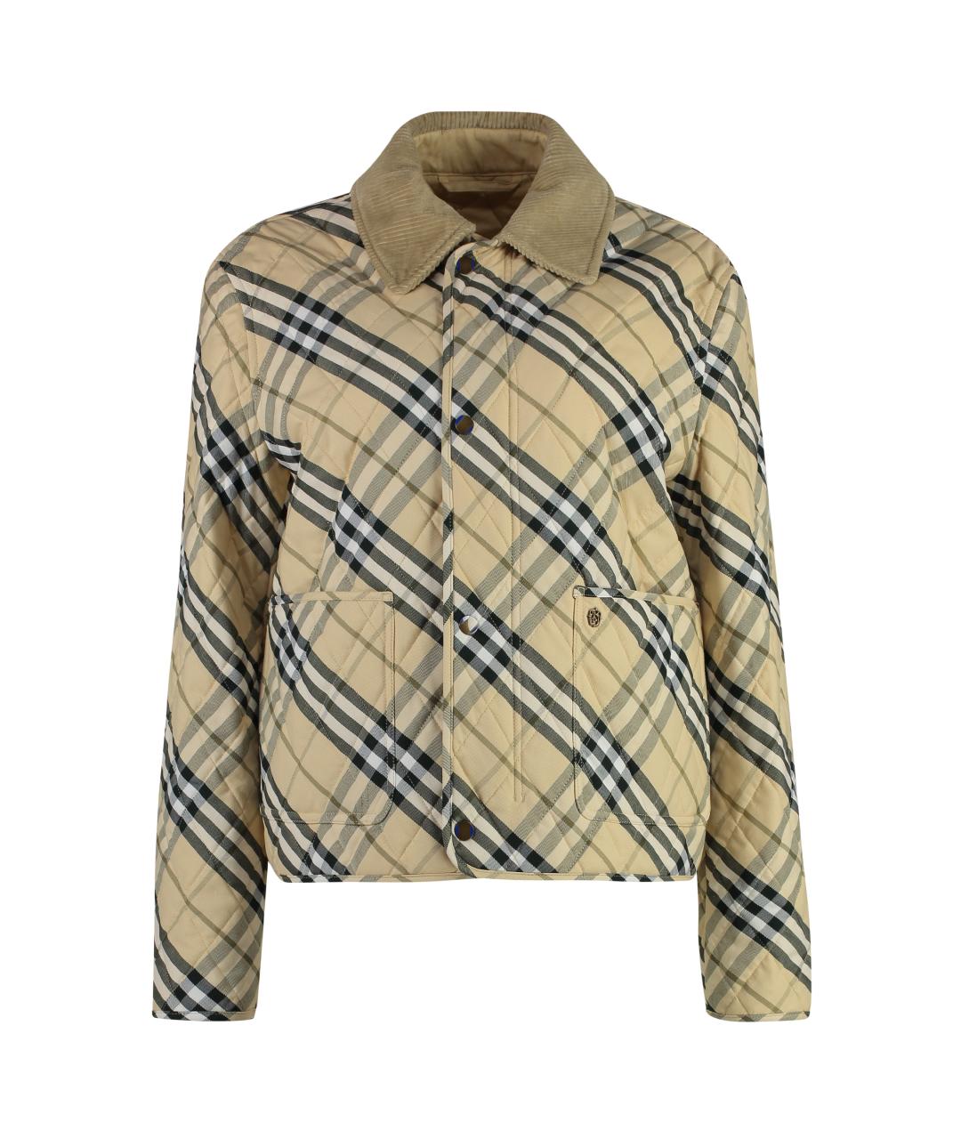BURBERRY Бежевая хлопковая куртка, фото 1