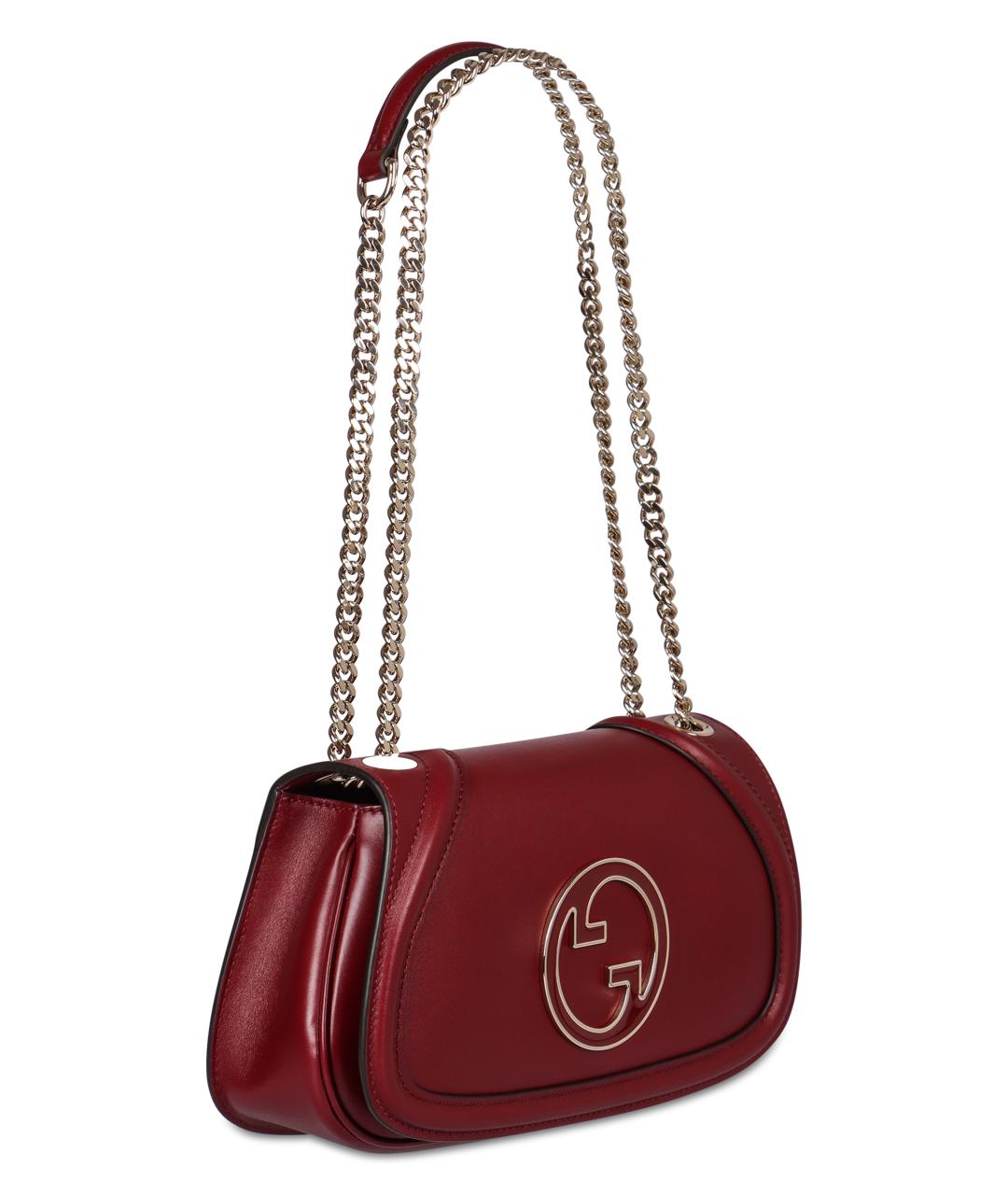 GUCCI Красная кожаная сумка через плечо, фото 2