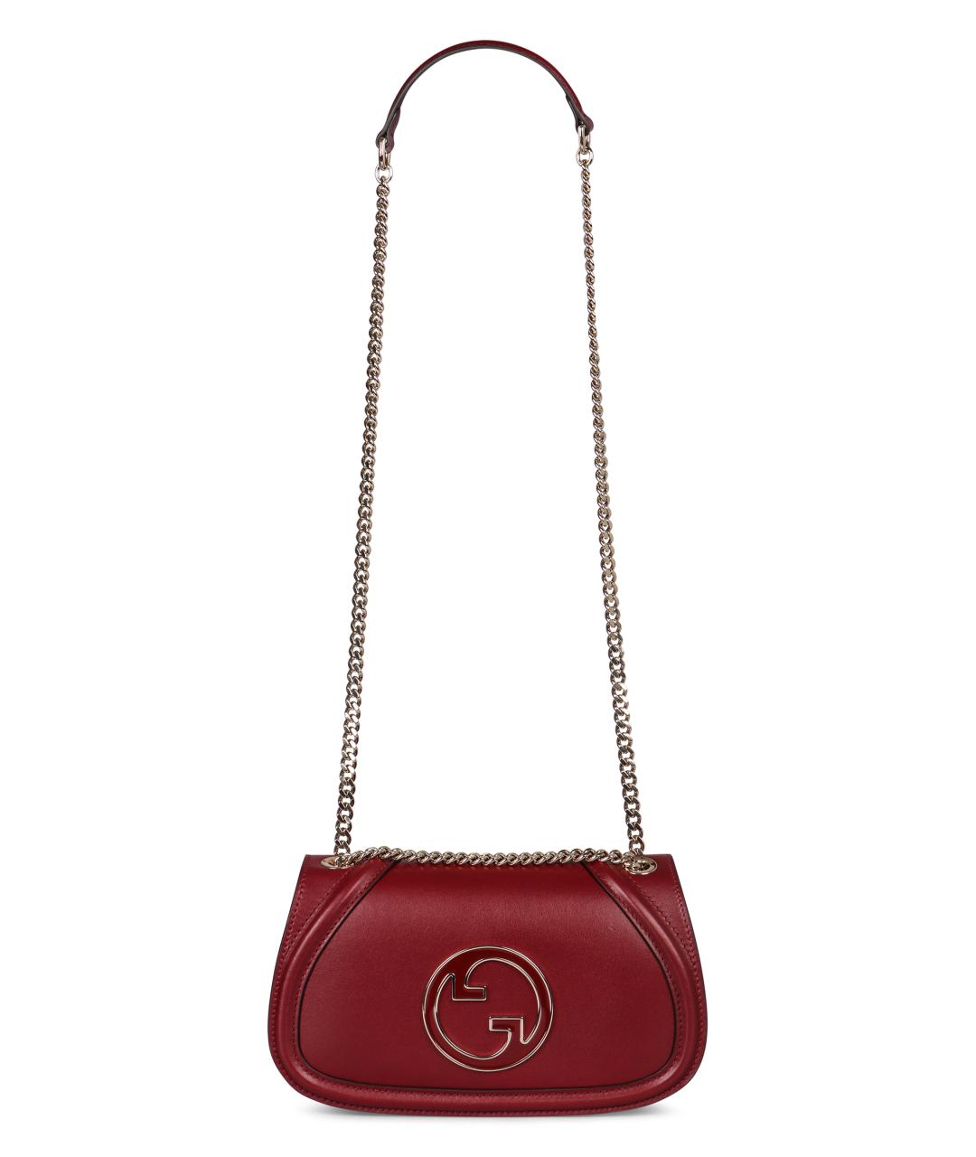GUCCI Красная кожаная сумка через плечо, фото 4