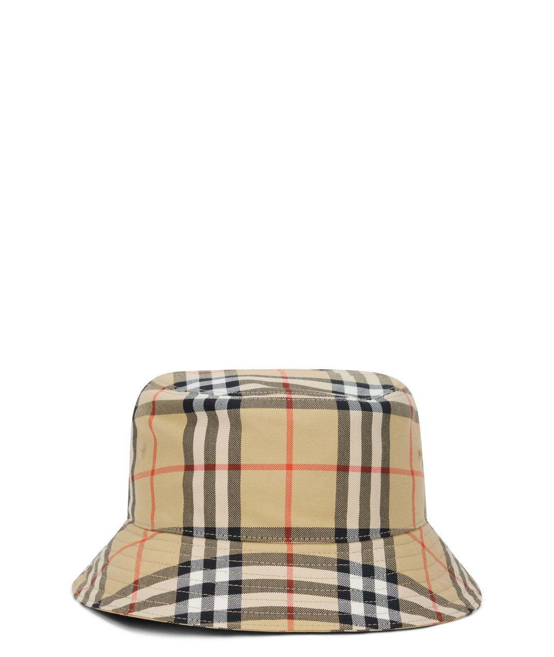 BURBERRY Бежевая хлопковая шляпа, фото 1