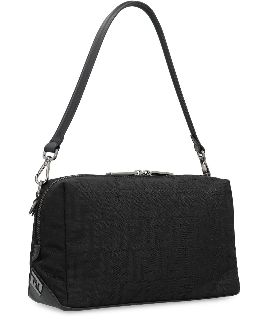 FENDI Черная синтетическая сумка на плечо, фото 2