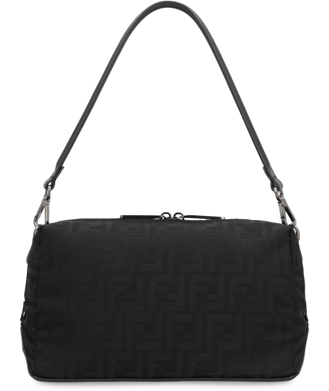 FENDI Черная синтетическая сумка на плечо, фото 1