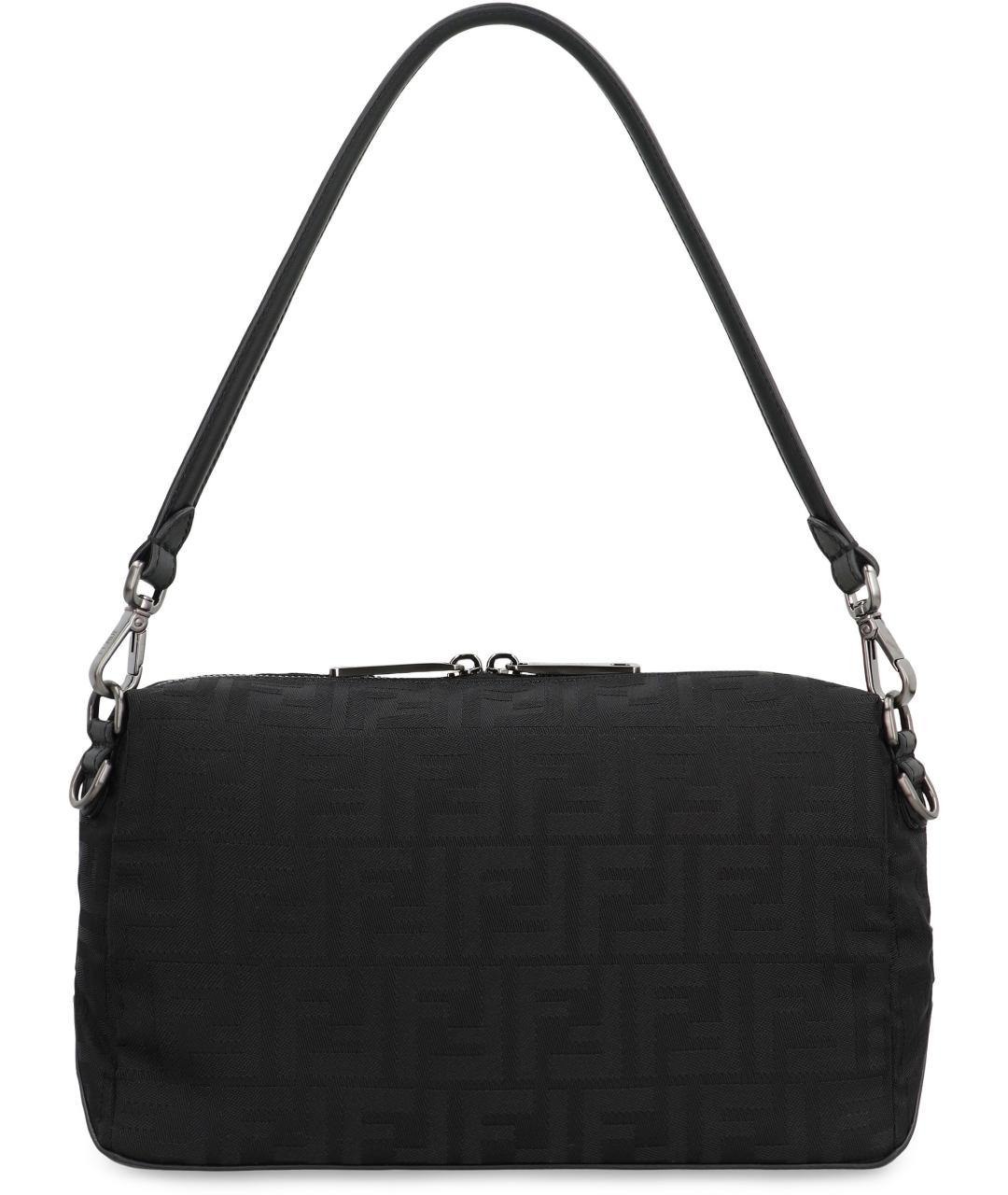 FENDI Черная синтетическая сумка на плечо, фото 3