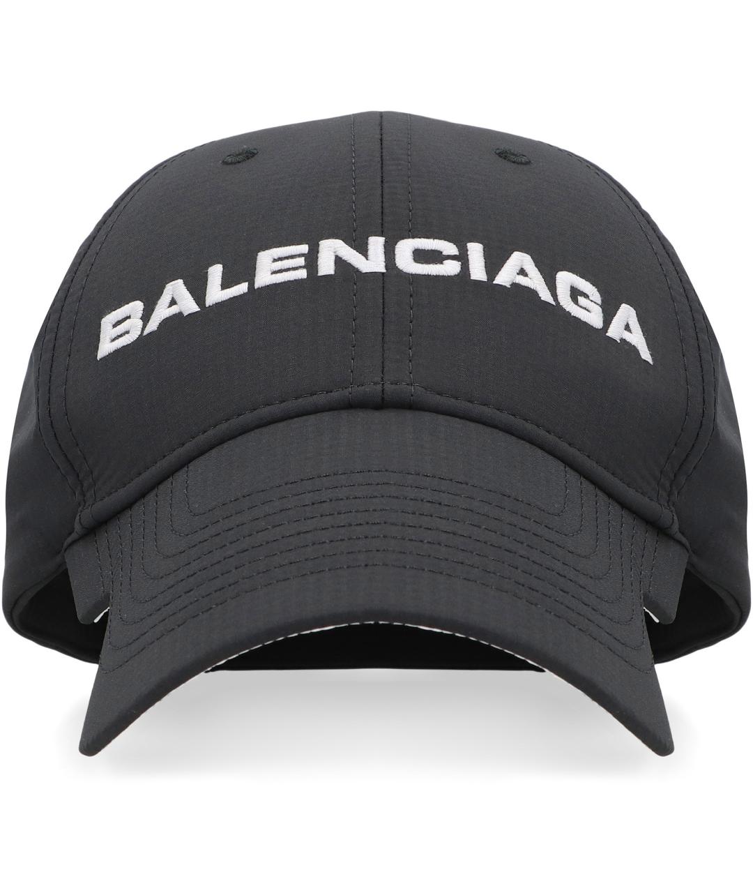 BALENCIAGA Черная синтетическая кепка/бейсболка, фото 1