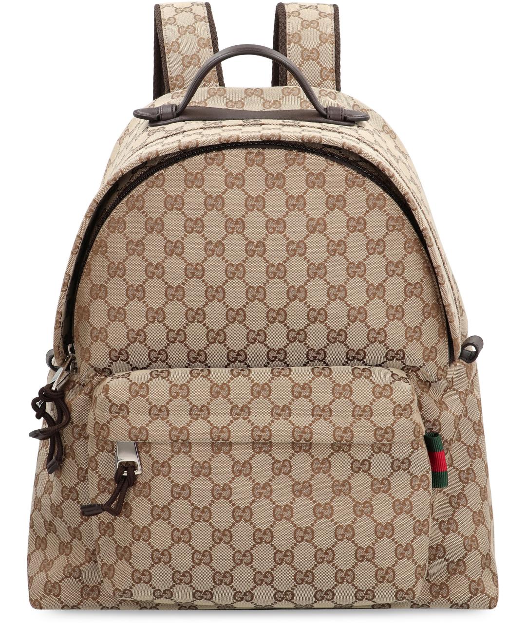 GUCCI Бежевый канва рюкзак, фото 2