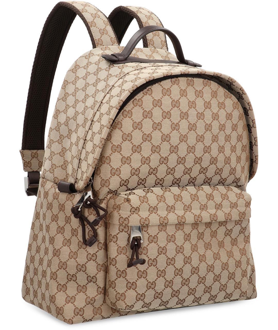 GUCCI Бежевый канва рюкзак, фото 3