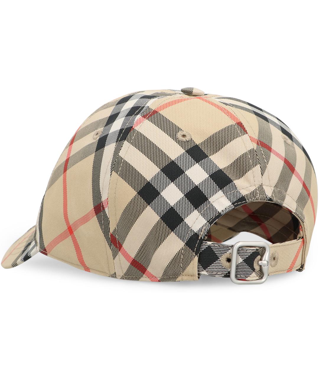 BURBERRY Бежевая синтетическая кепка, фото 3