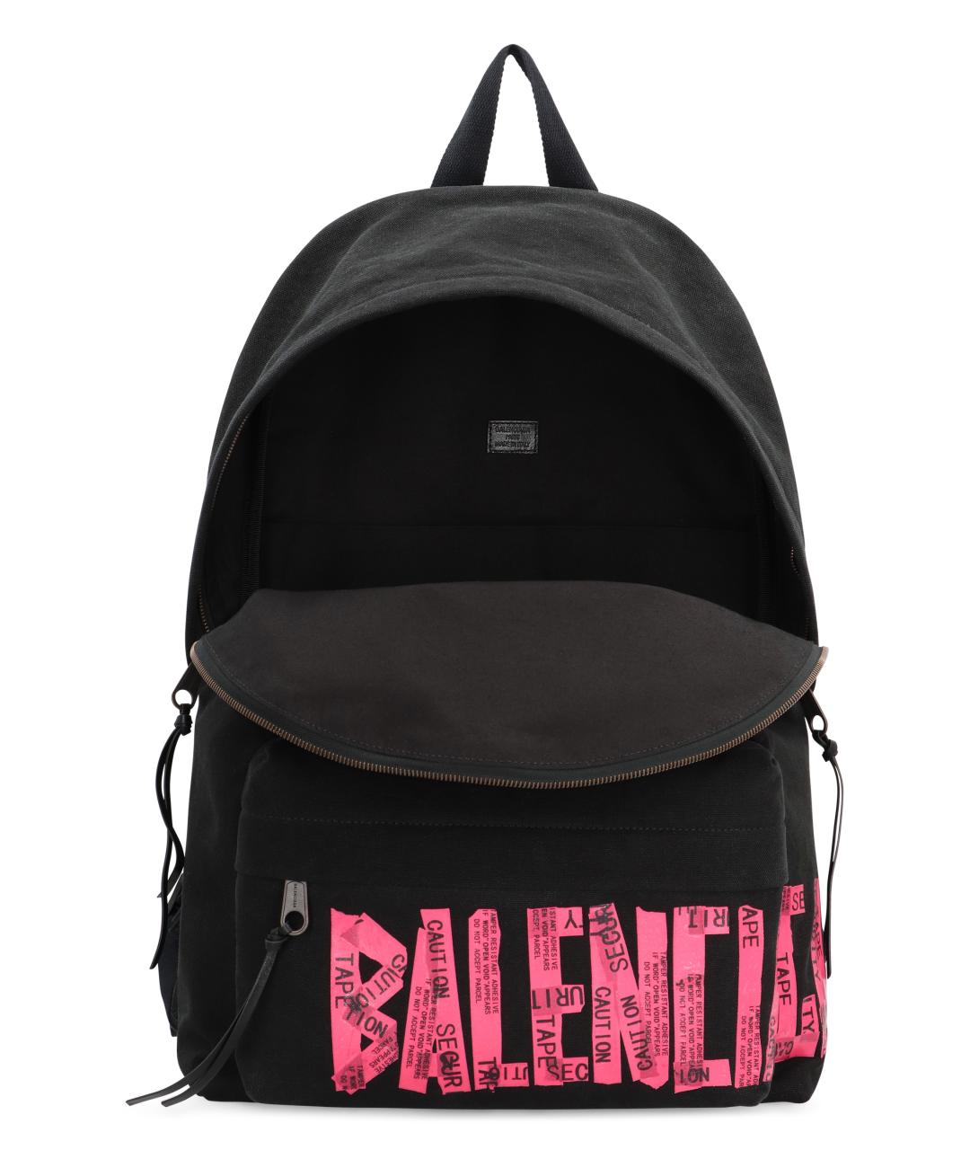 BALENCIAGA Черный синтетический рюкзак, фото 5