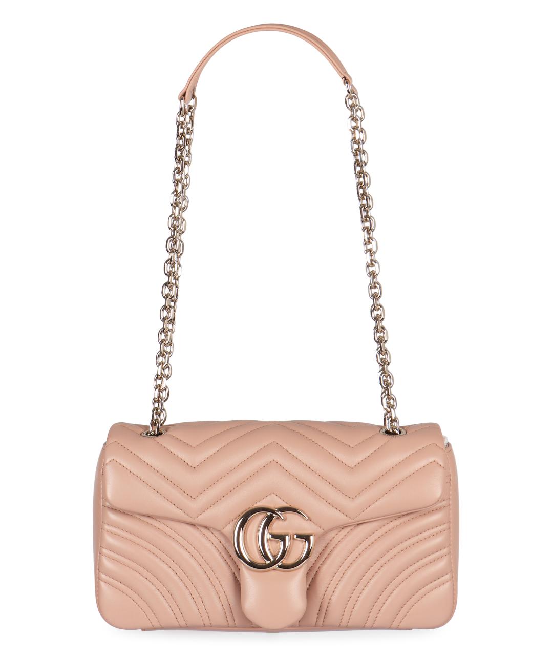 GUCCI Розовая кожаная сумка через плечо, фото 2