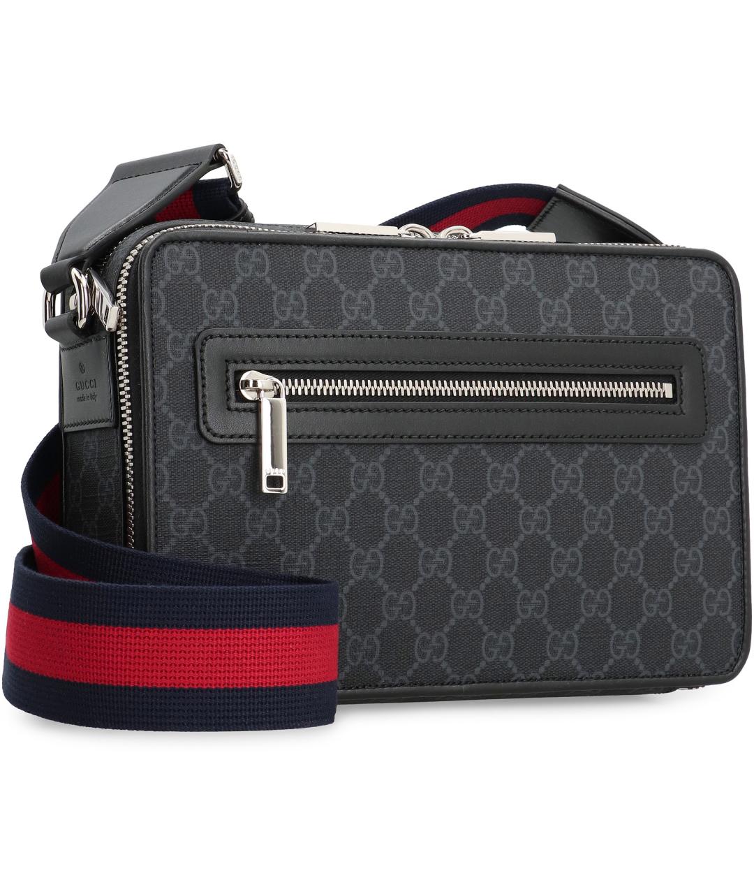 GUCCI Черная сумка на плечо из искусственной кожи, фото 2