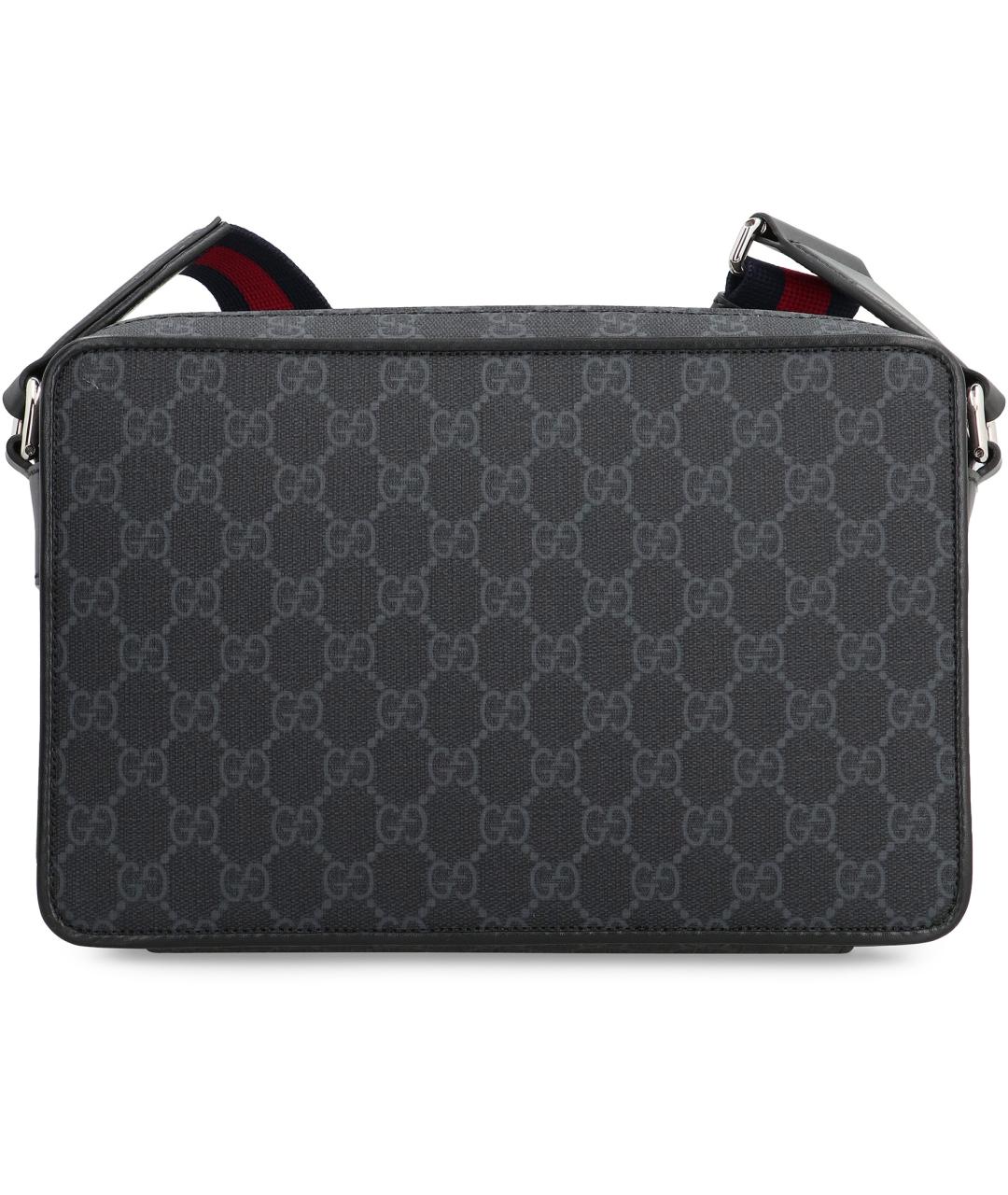 GUCCI Черная сумка на плечо из искусственной кожи, фото 3