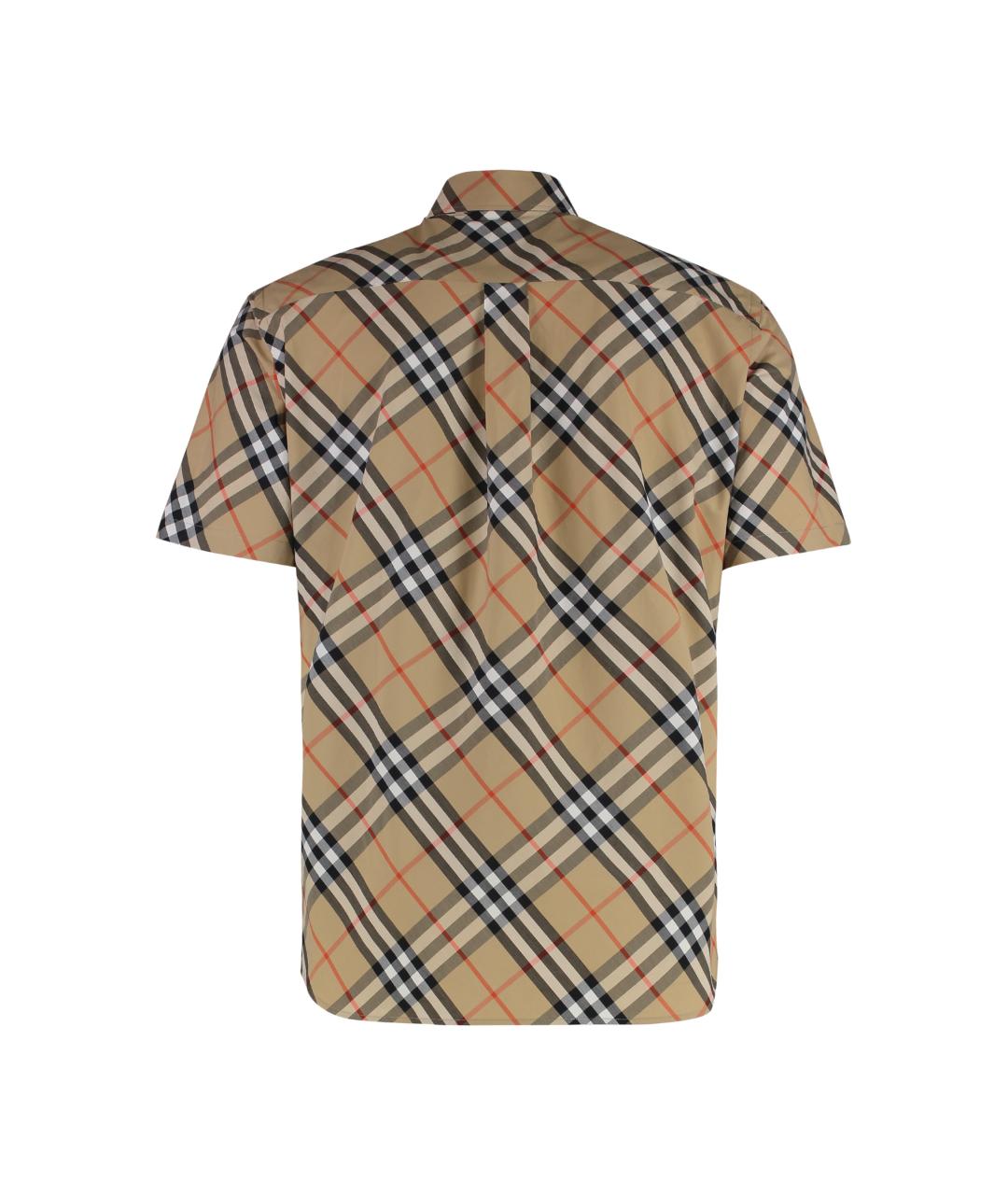 BURBERRY Бежевая хлопковая кэжуал рубашка, фото 2