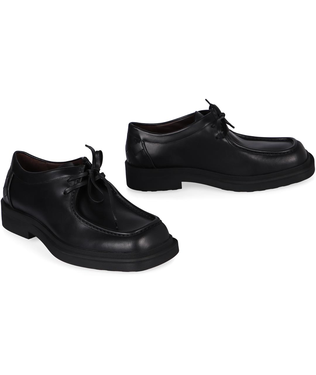 BOTTEGA VENETA Черные кожаные туфли, фото 2