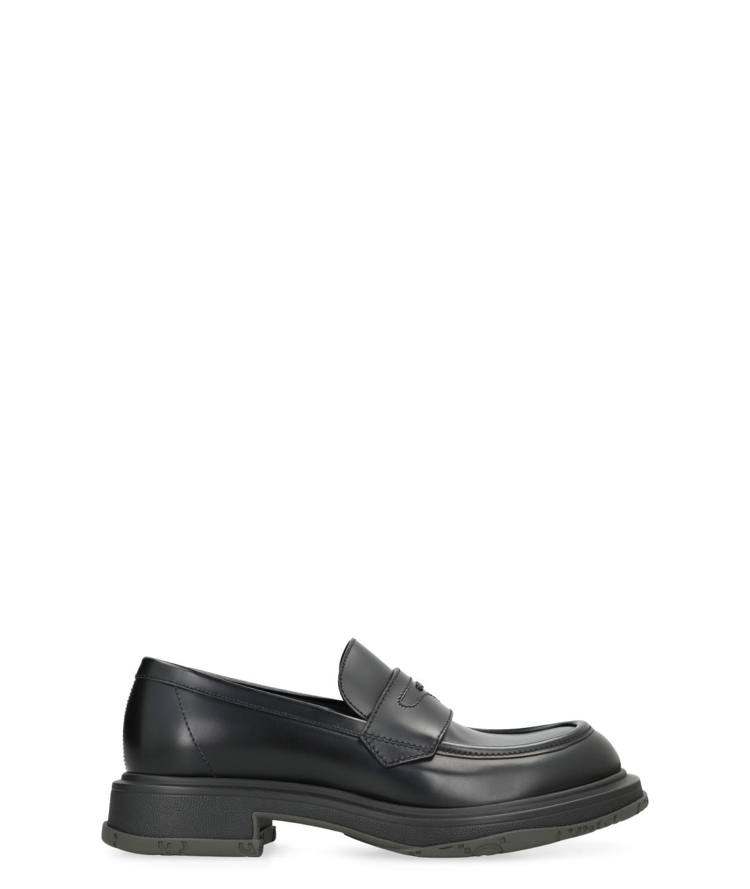 GUCCI Черные кожаные лоферы, фото 1