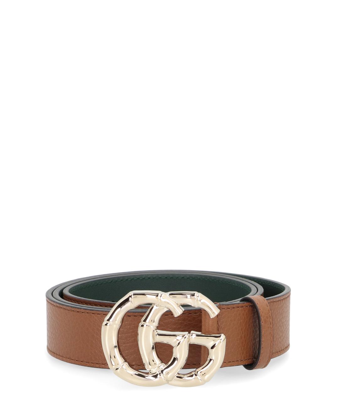 GUCCI Коричневый кожаный ремень, фото 1
