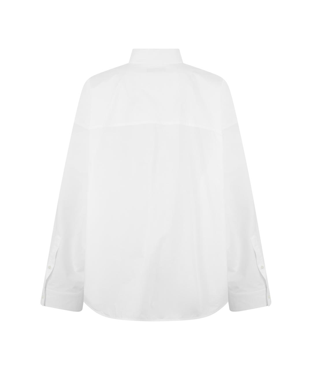 BALENCIAGA Белая хлопковая рубашка, фото 2