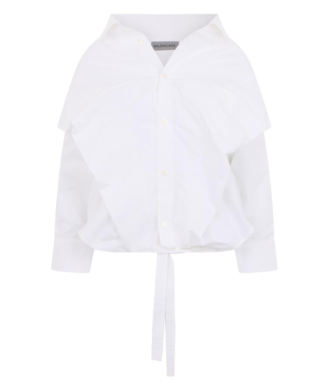 BALENCIAGA Белая хлопковая рубашка, фото 1