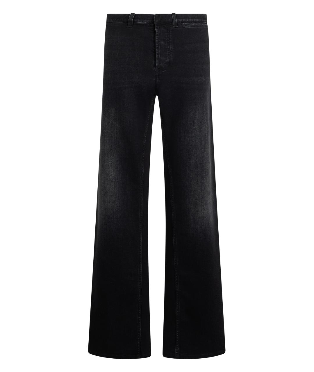 GUCCI Черные хлопковые прямые джинсы, фото 1