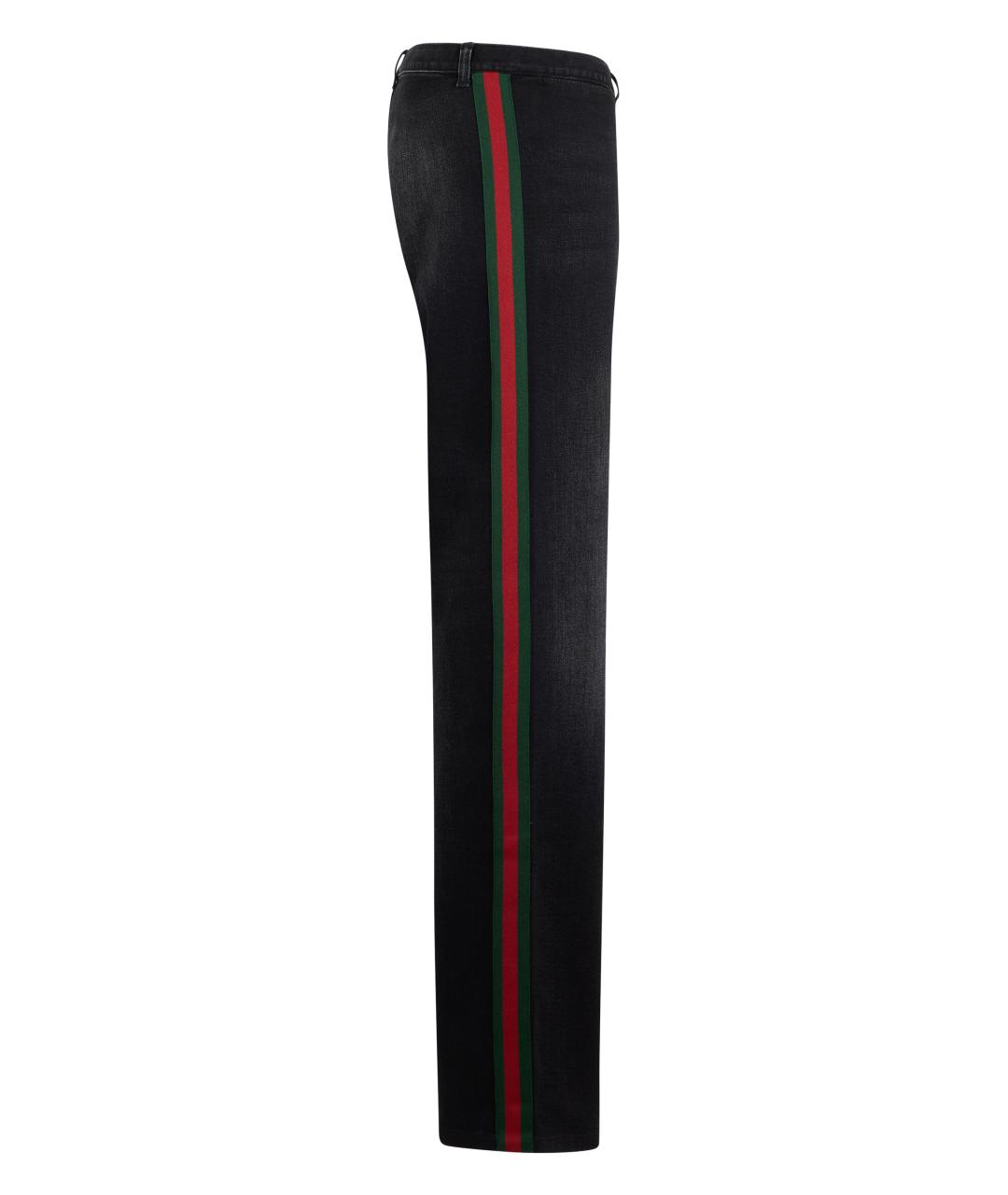 GUCCI Черные хлопковые прямые джинсы, фото 3