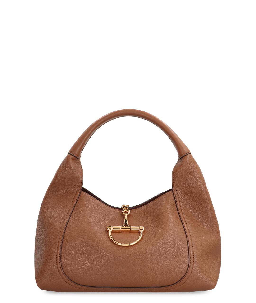 GUCCI Коричневая кожаная сумка тоут, фото 1