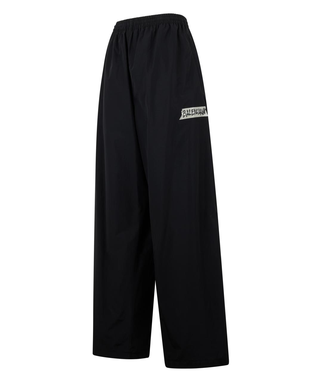 BALENCIAGA Черные хлопковые повседневные брюки, фото 3