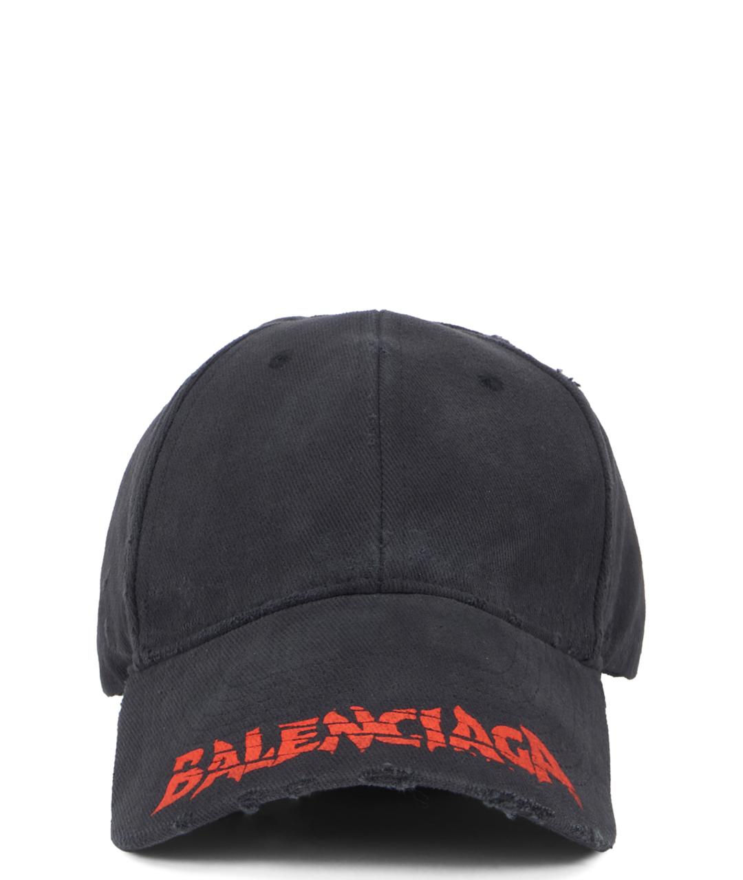 BALENCIAGA Черная хлопковая кепка/бейсболка, фото 1