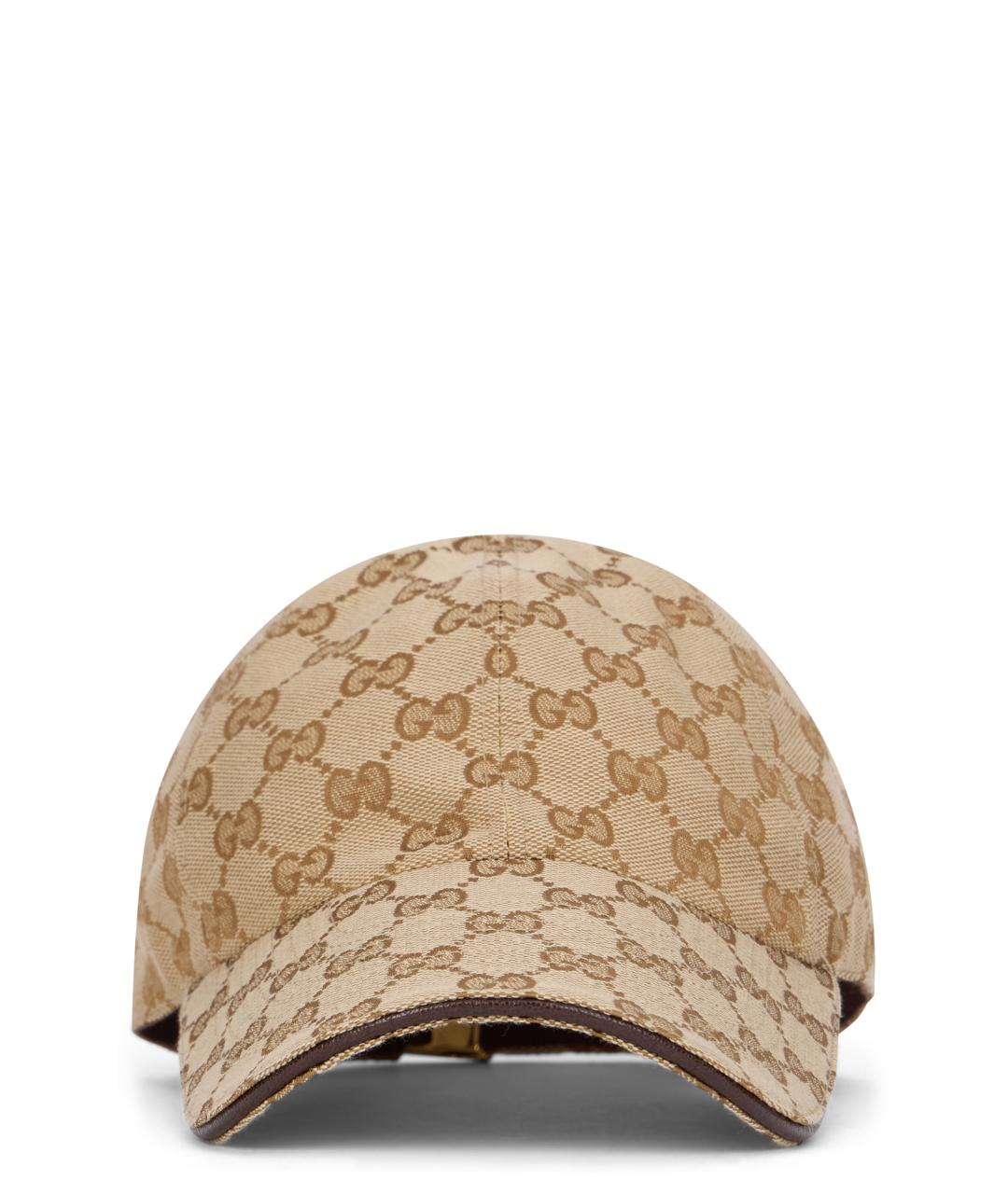GUCCI Бежевая хлопковая кепка, фото 1