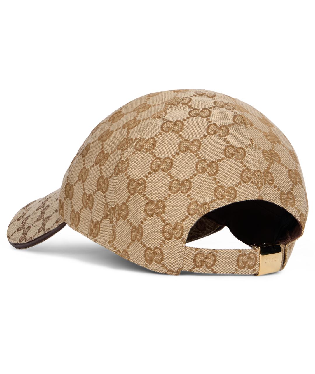 GUCCI Бежевая хлопковая кепка, фото 3