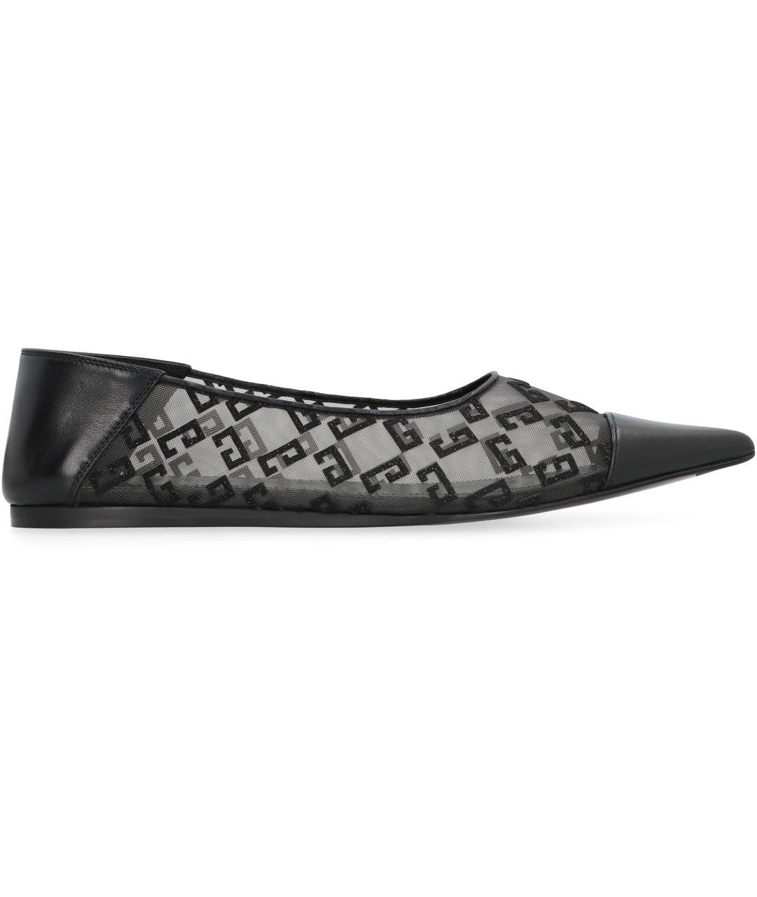 GIVENCHY Черные кожаные балетки, фото 1