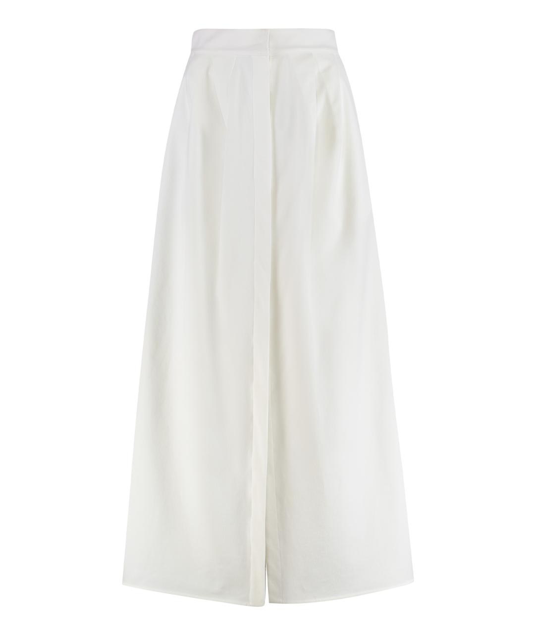 MAX MARA Белая хлопковая юбка макси, фото 1