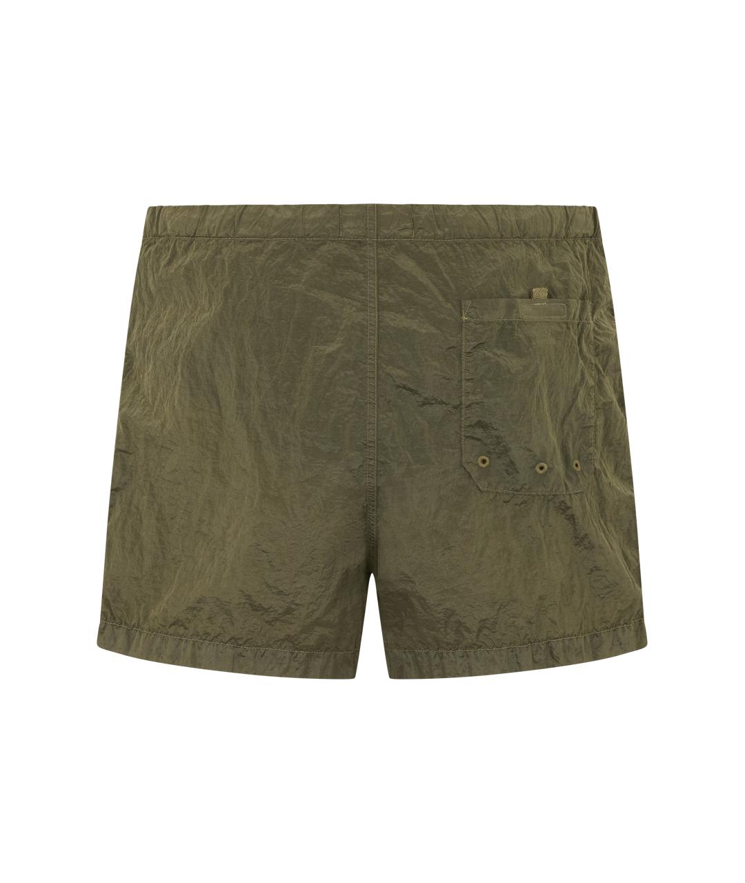 STONE ISLAND Зеленые полиамидовые плавки, фото 2