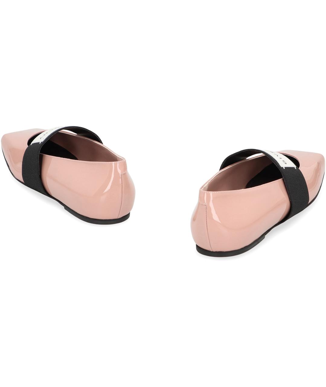 GIVENCHY Розовые кожаные балетки, фото 3