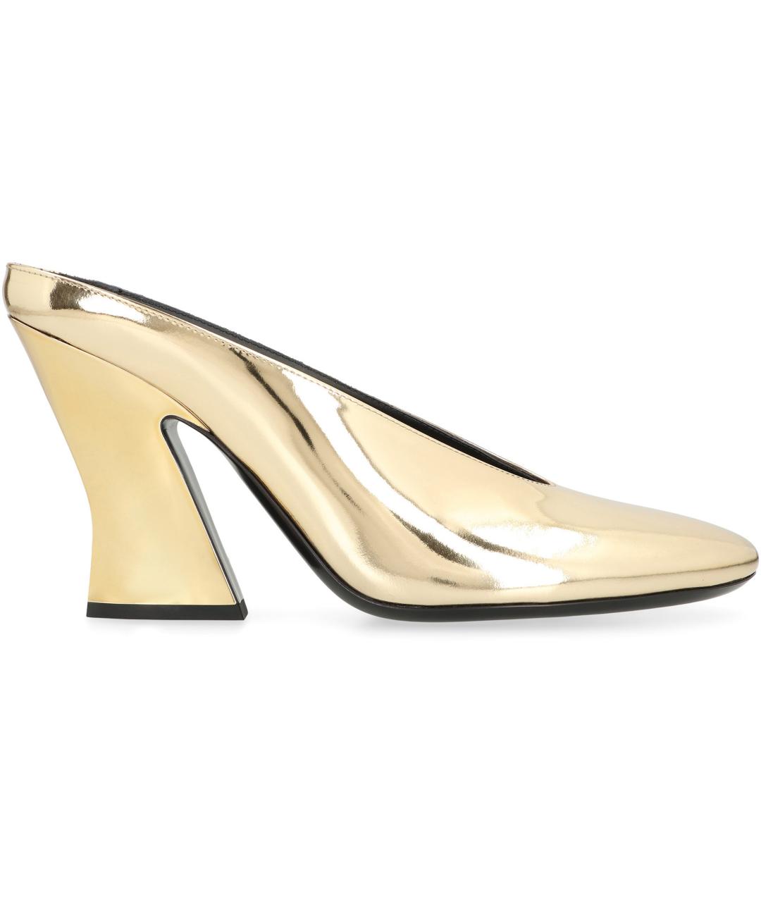 GIVENCHY Золотые кожаные туфли, фото 1