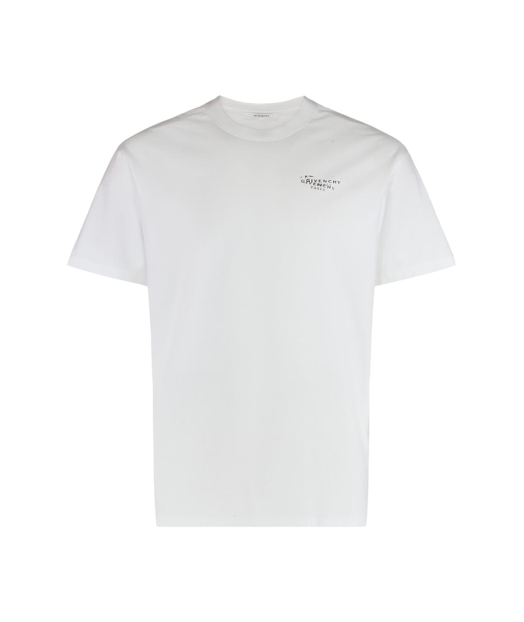 GIVENCHY Белая хлопковая футболка, фото 1
