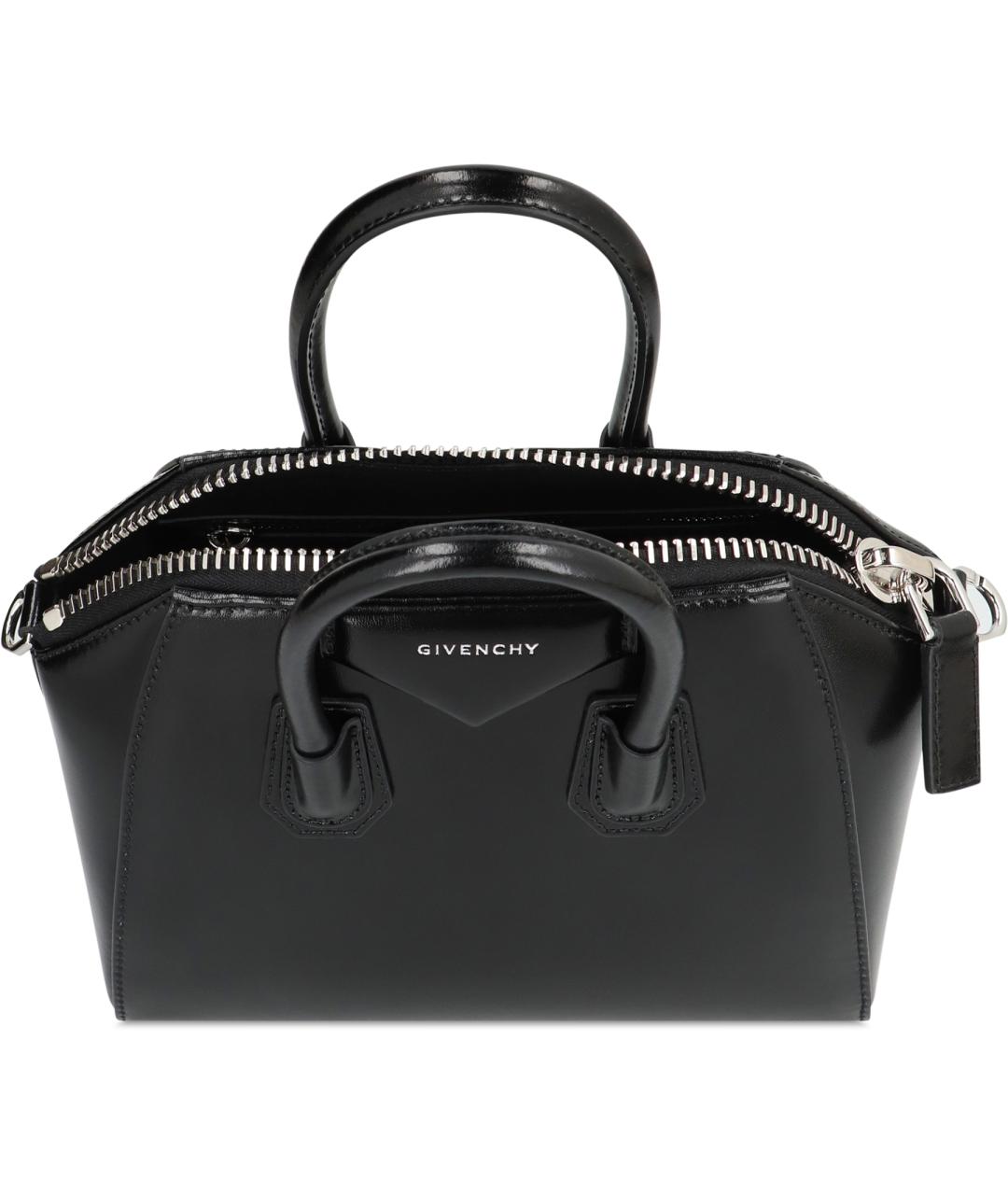 GIVENCHY Черная кожаная сумка тоут, фото 6
