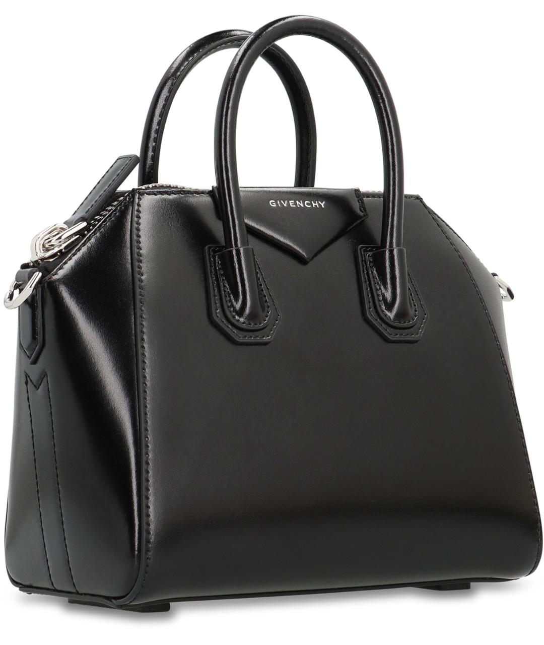 GIVENCHY Черная кожаная сумка тоут, фото 3