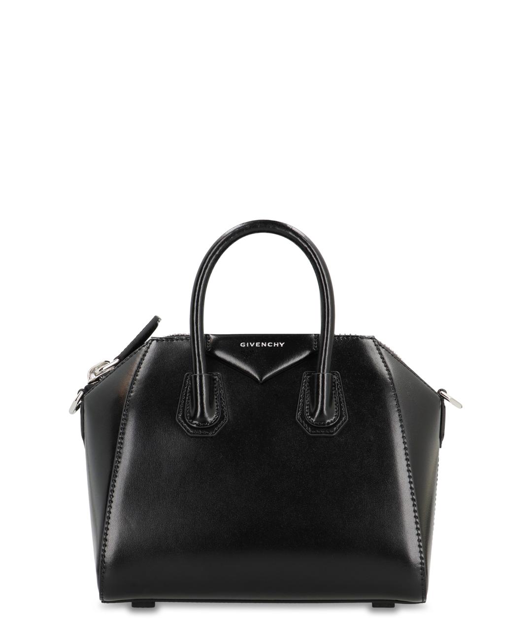 GIVENCHY Черная кожаная сумка тоут, фото 1