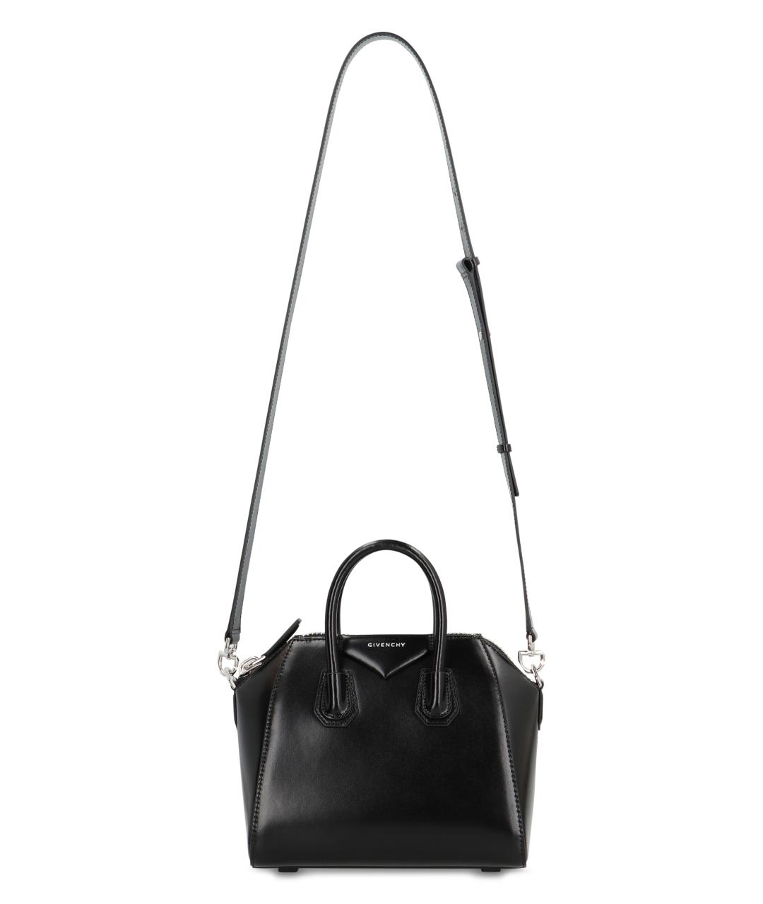 GIVENCHY Черная кожаная сумка тоут, фото 5
