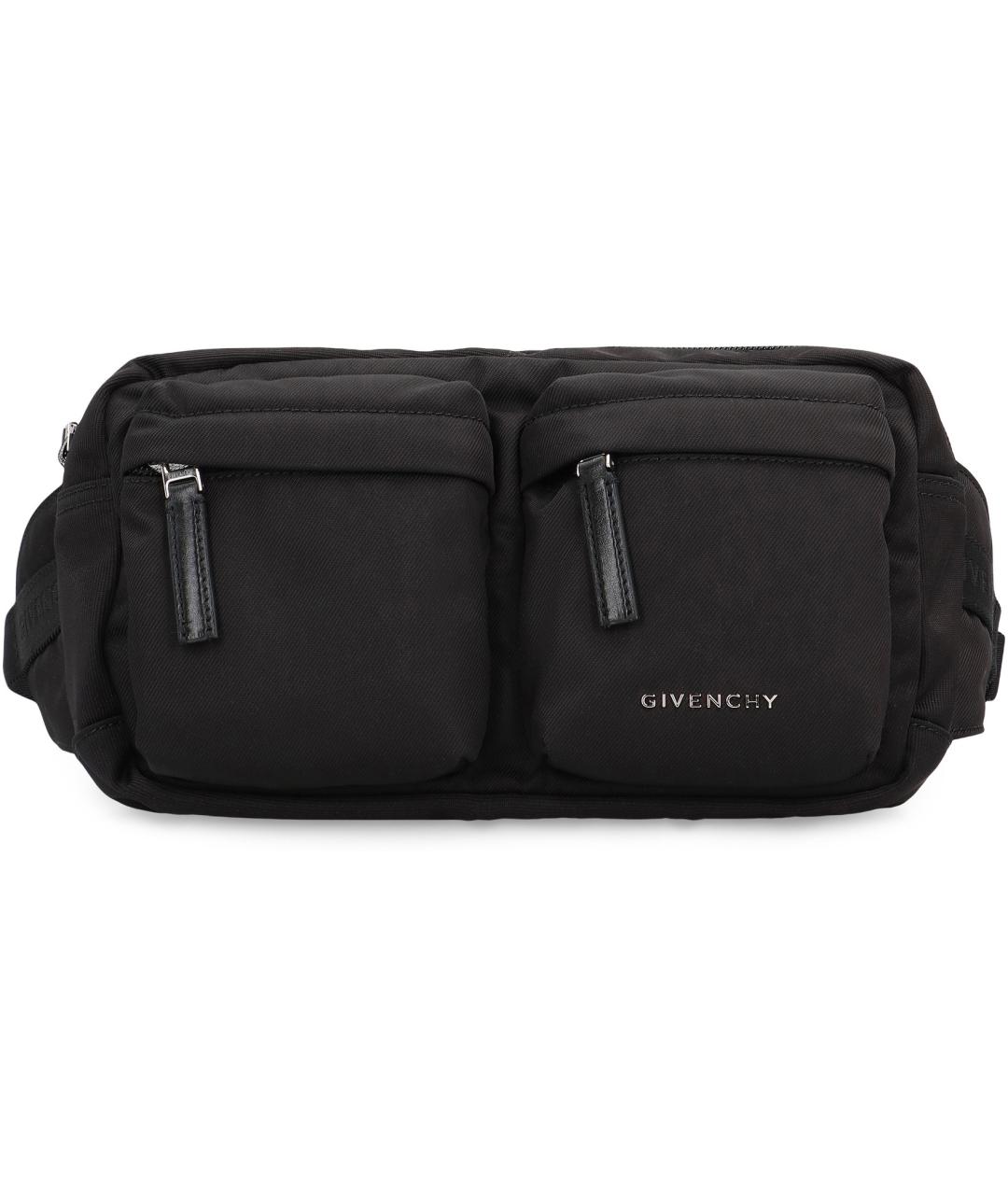 GIVENCHY Черная нейлоновая поясная сумка, фото 2