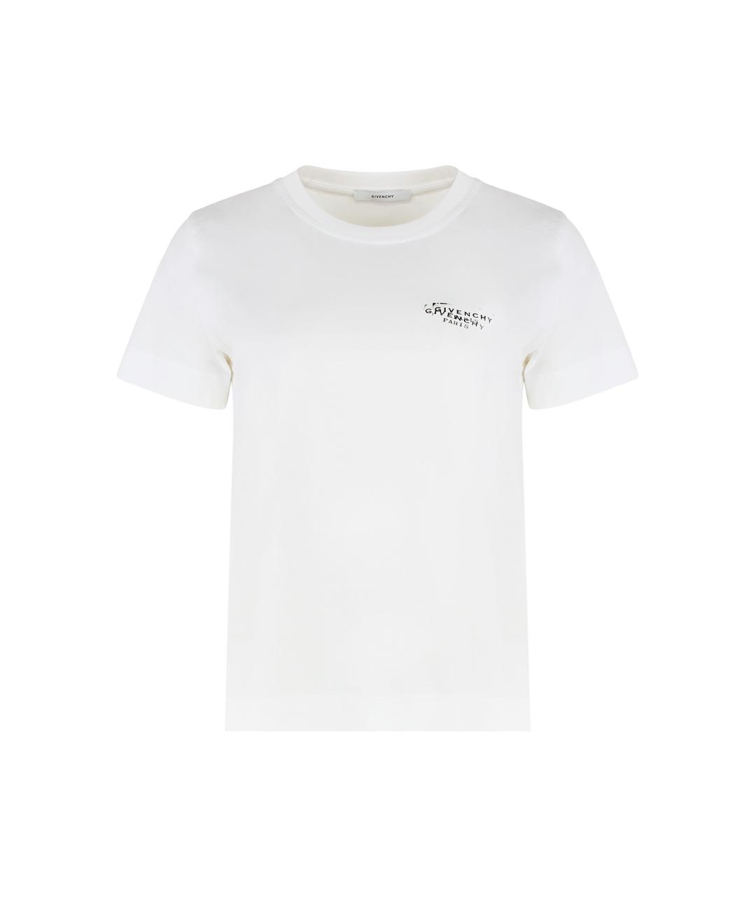 GIVENCHY Белая хлопковая футболка, фото 1