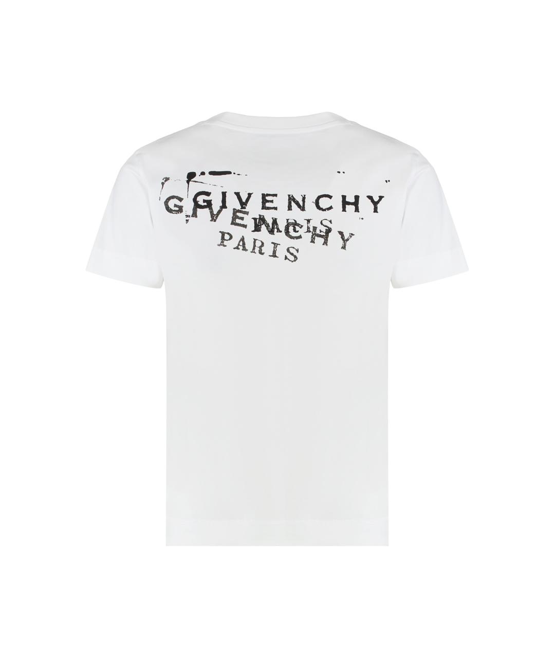 GIVENCHY Белая хлопковая футболка, фото 2
