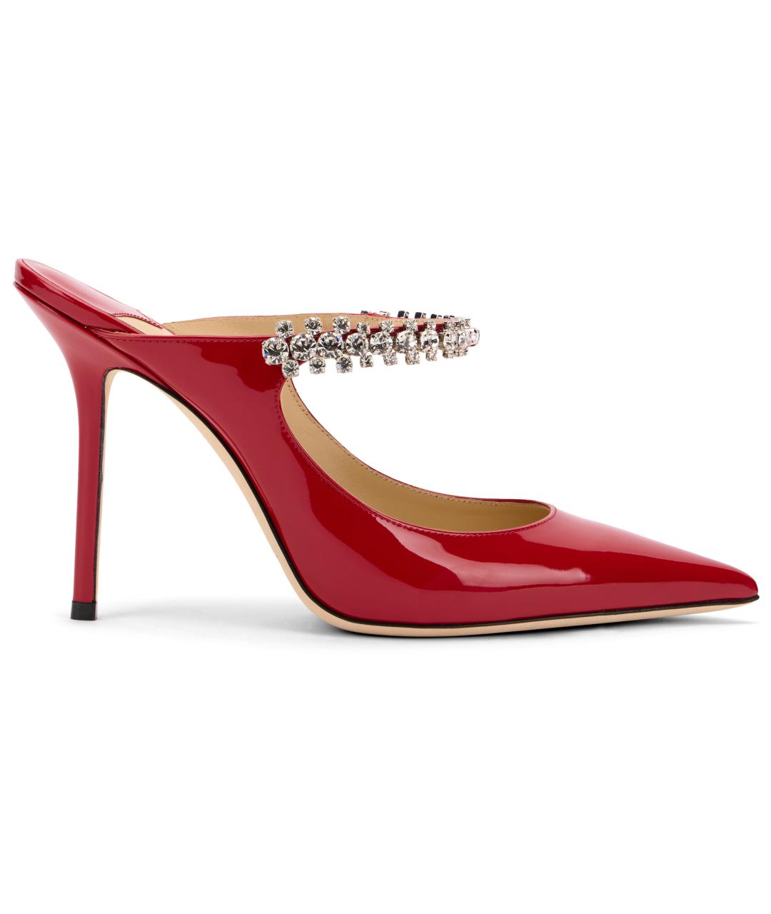 JIMMY CHOO Красные кожаные туфли, фото 1