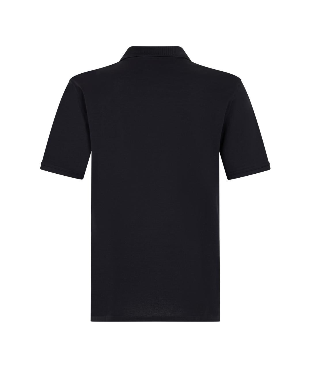 GIVENCHY Черное хлопковое поло с коротким рукавом, фото 2