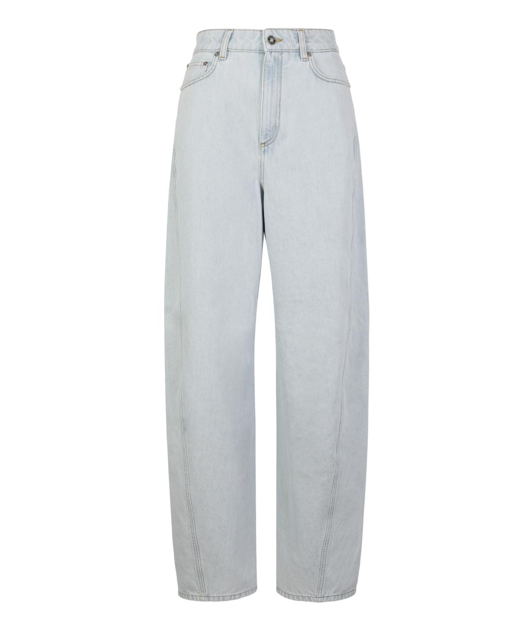 GIVENCHY Голубые хлопковые прямые джинсы, фото 1