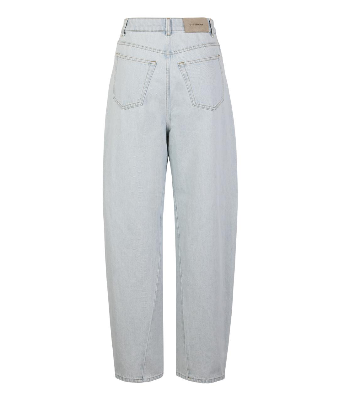 GIVENCHY Голубые хлопковые прямые джинсы, фото 2