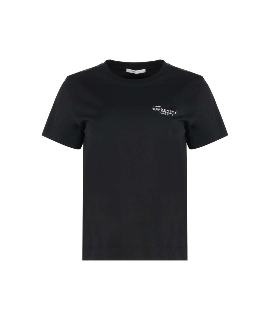 GIVENCHY Черная хлопковая футболка, фото 1