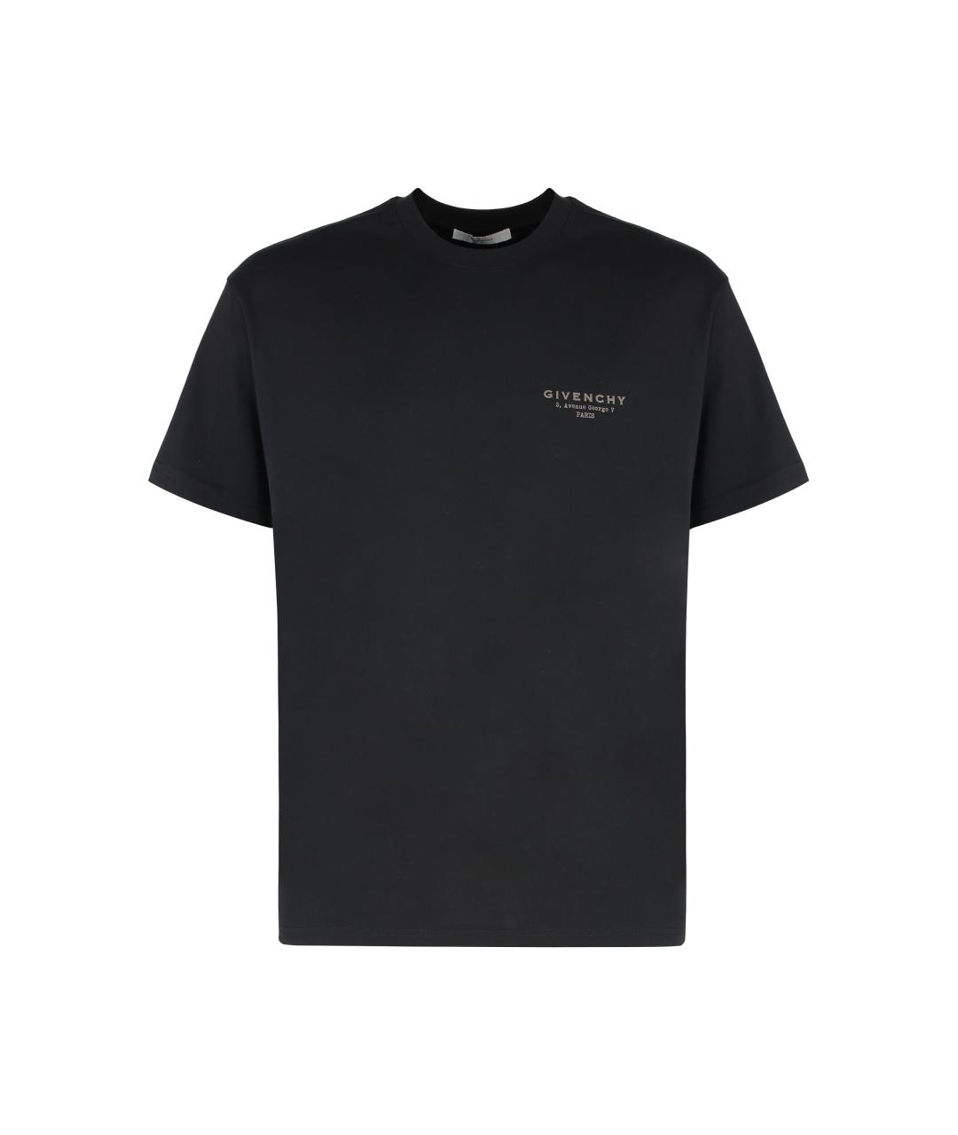 GIVENCHY Черная хлопковая футболка, фото 1