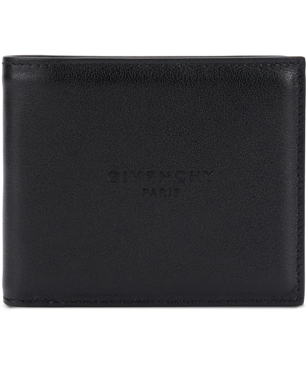 GIVENCHY Черный кожаный кошелек, фото 1