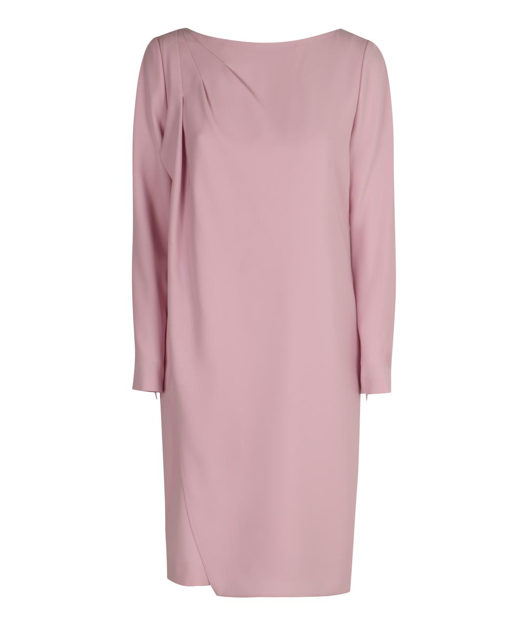 EMPORIO ARMANI Розовое полиэстеровое платье, фото 1