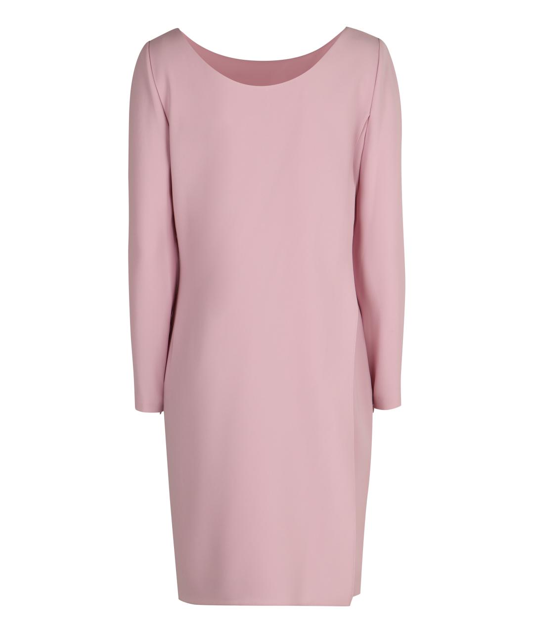 EMPORIO ARMANI Розовое полиэстеровое платье, фото 2